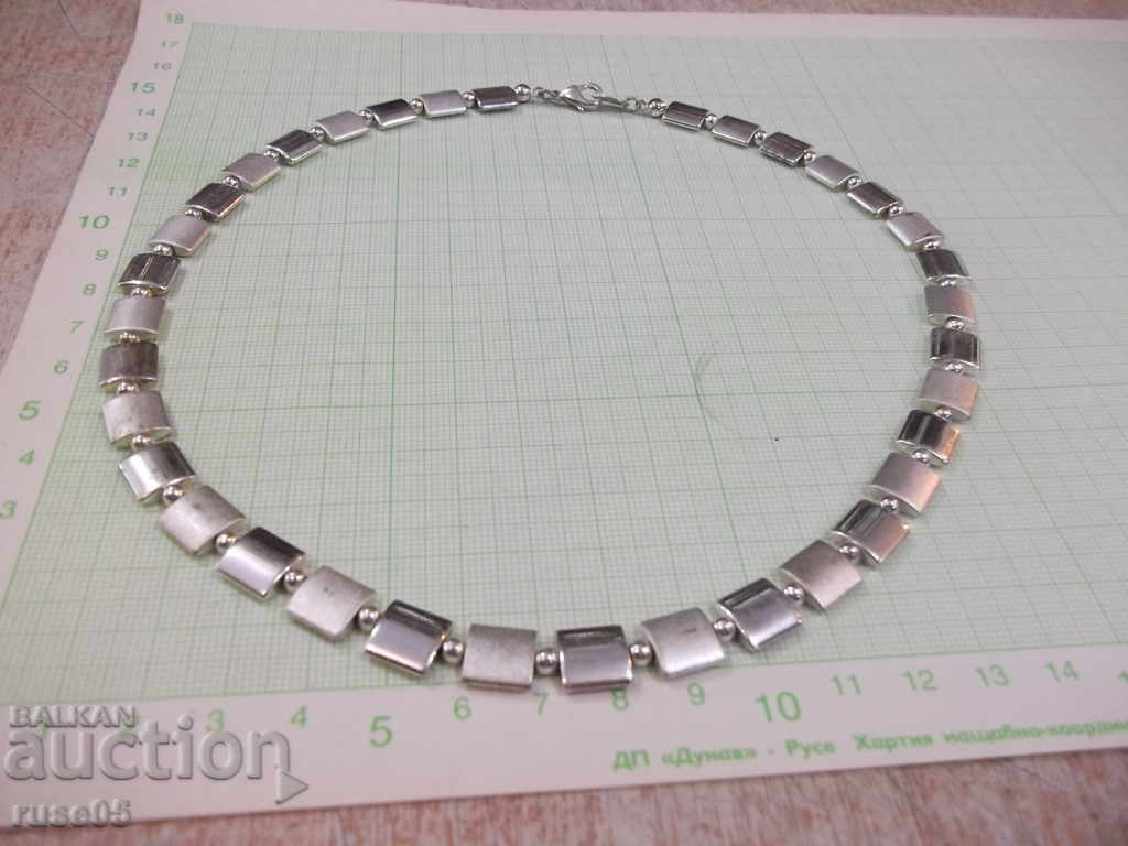 Auction Necklace of square plates Auction Necklace of square plates