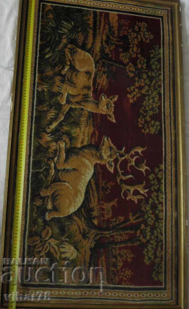 Delivery of Old wall covering in a frame