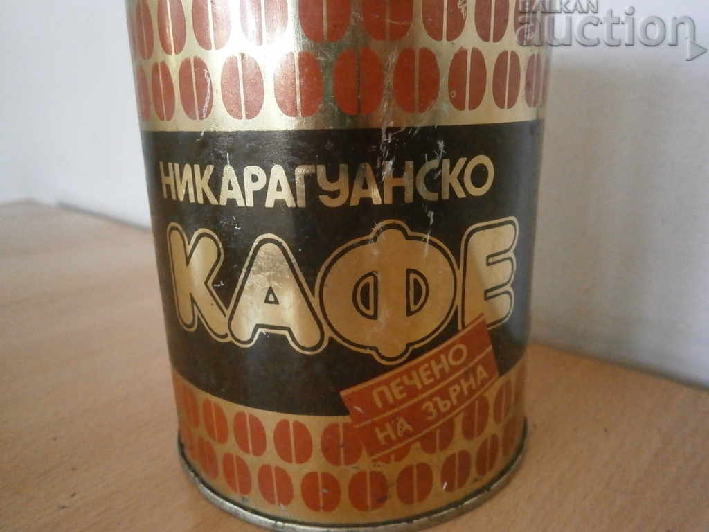 Παράδοση vintage ρετρό μεταλλικό κουτί καφέ