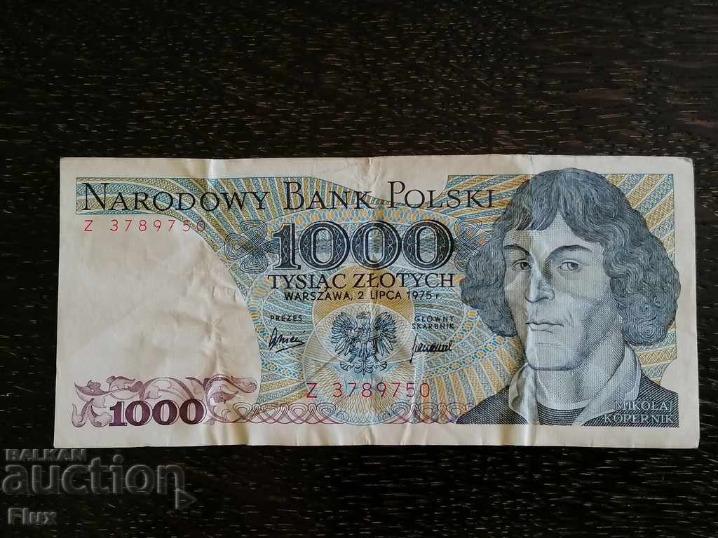 Bancnotă - Polonia - 1000 PLN 1975