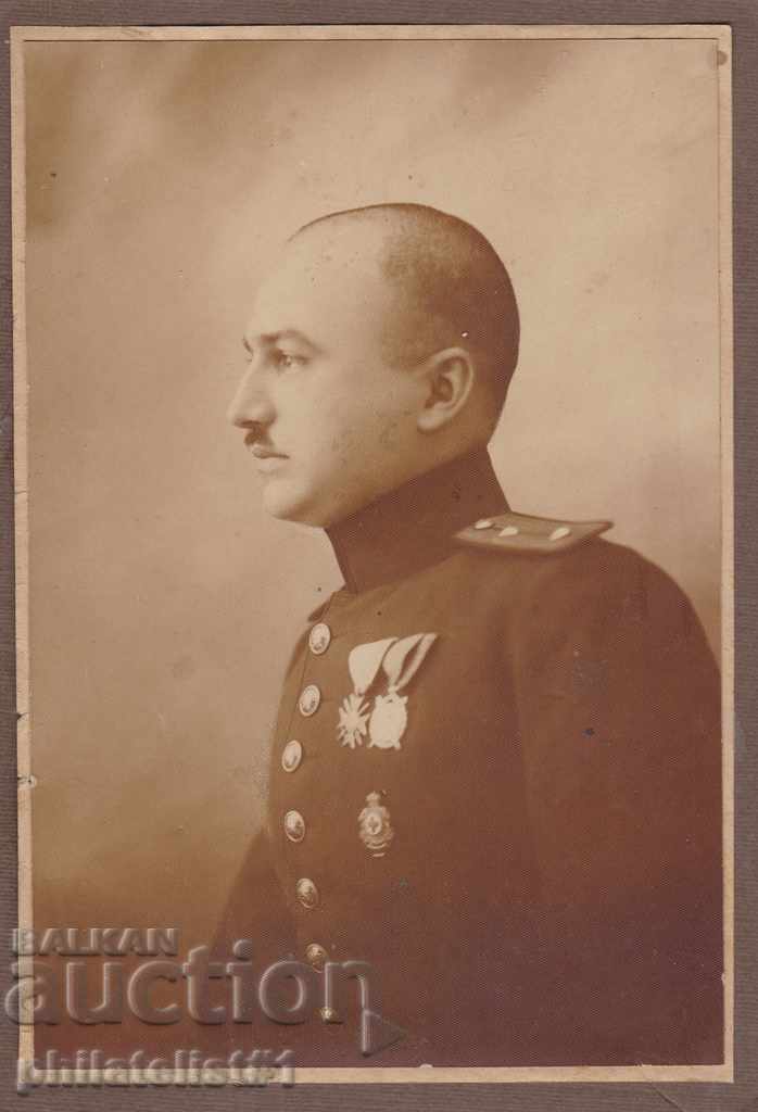 OLD PHOTO 1926 Officer - DOCTOR with orders 10:15 cm.