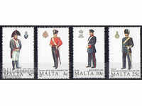 1989. Η Μάλτα. Μάλτας στρατιωτικές στολές.