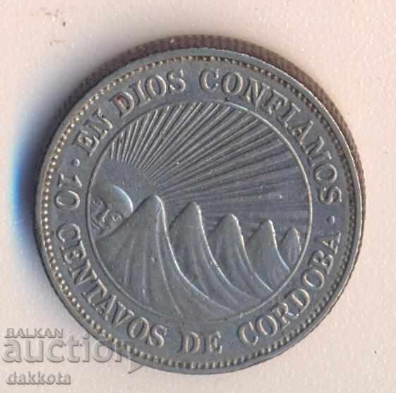 Никарагуа 10 сентавос 1972 година