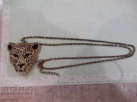 Jaguar head pendant with chain