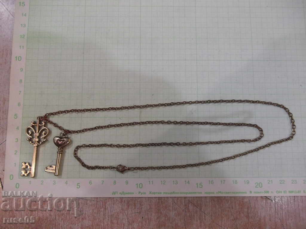 Pendants "Two keys" with a chain
