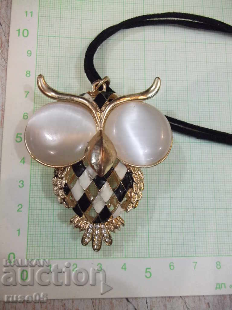 Auction Owl pendant with strap Auction Owl pendant with strap