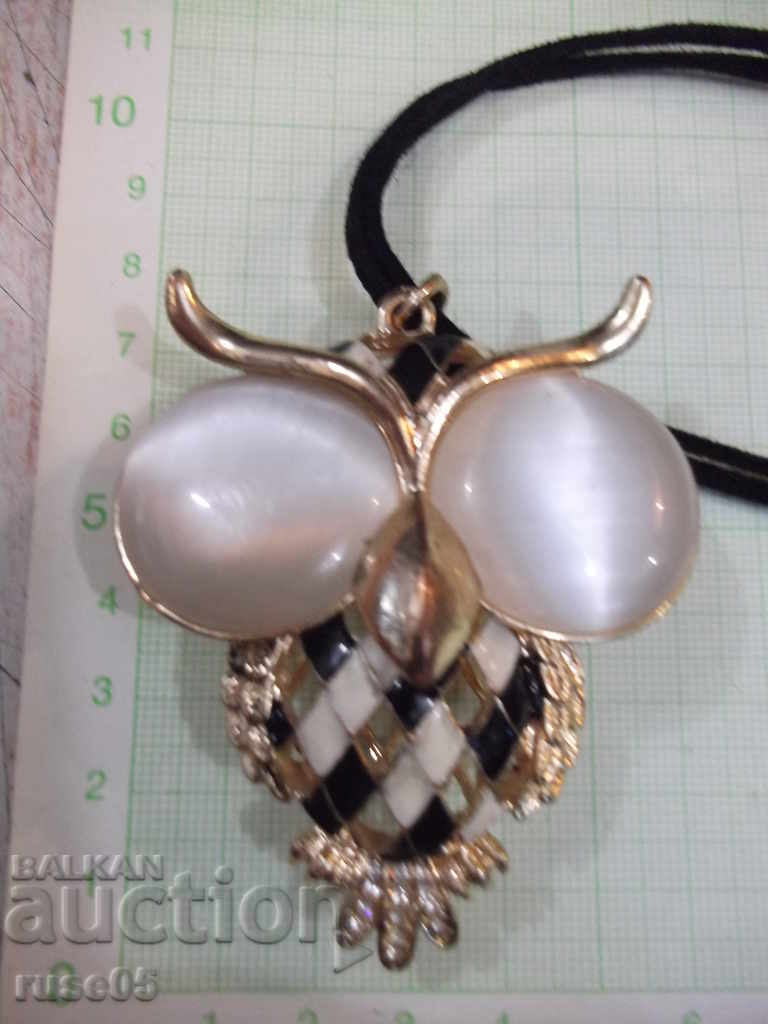 Owl pendant with strap
