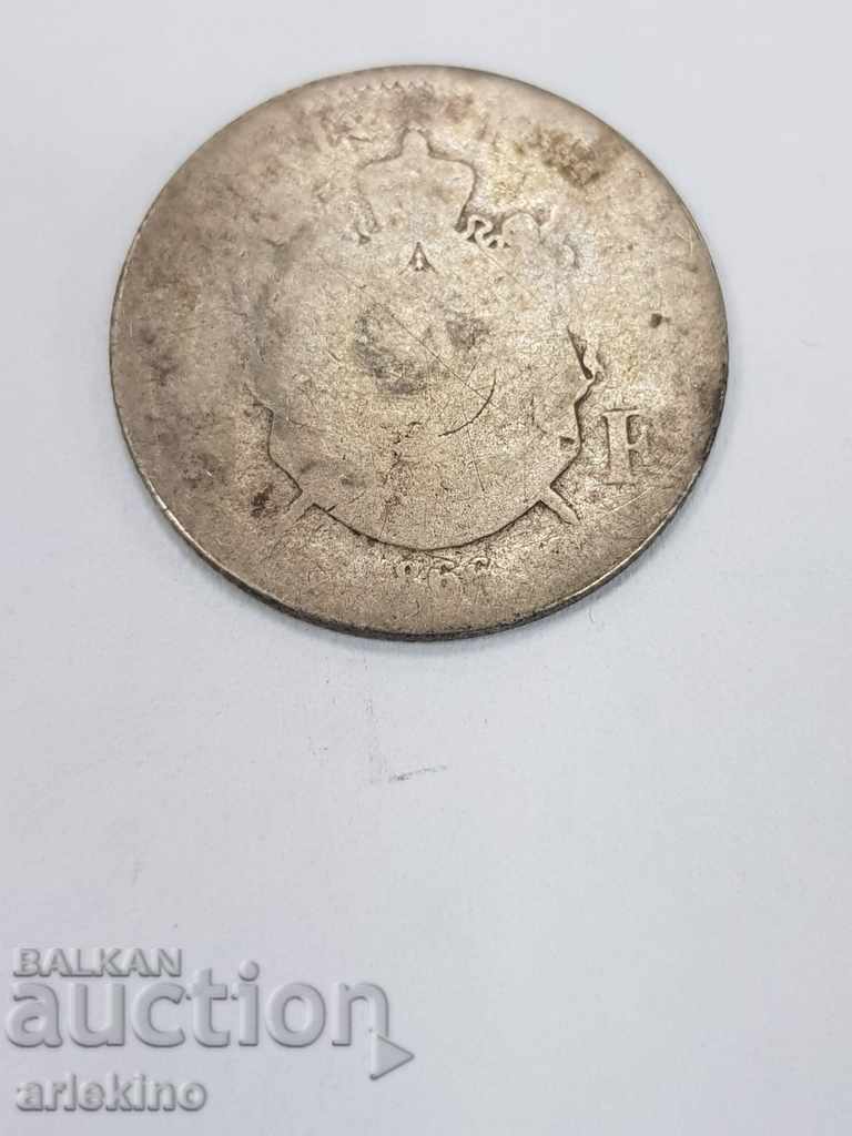 Доставка на Стара сребърна френска монета с контрамарка SEDAN Доставка на Стара сребърна френска монета с контрамарка SEDAN