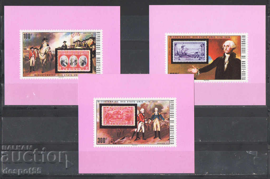 1975. Upper Volta. 200 years (1976) Independence of the United States. with price 12.50 BGN | € 6.39 1975. Upper Volta. 200 years (1976) Independence of the United States. with price 12.50 BGN | € 6.39