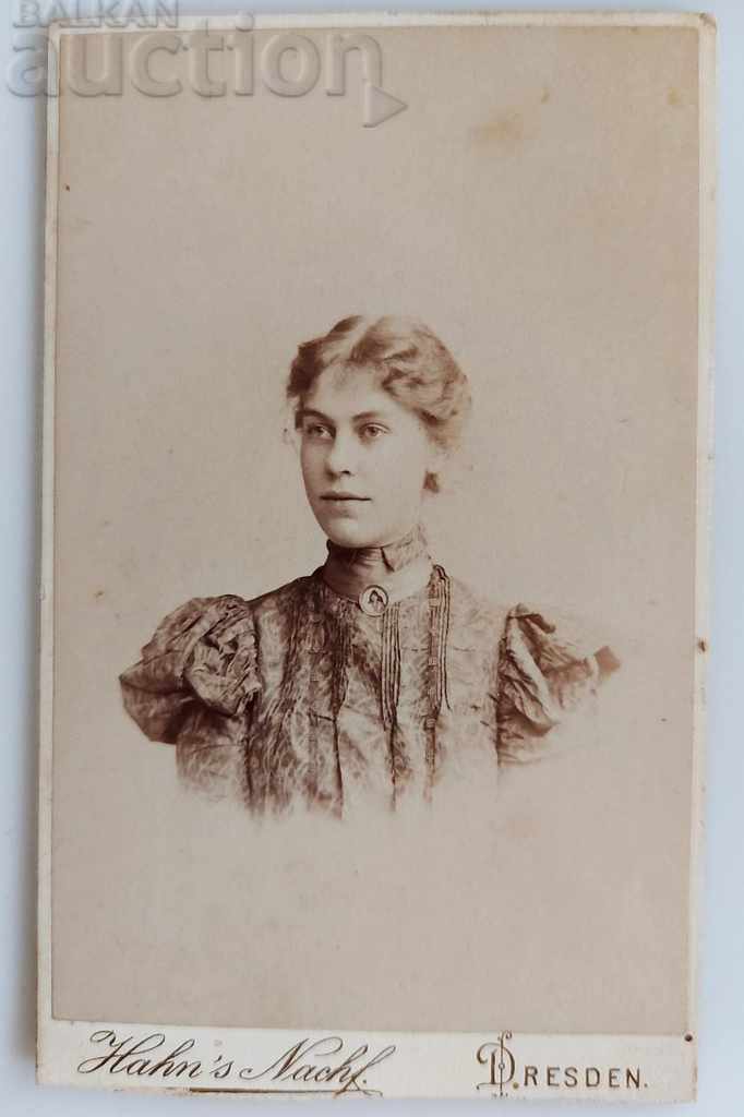 END OF 19TH CENTURY OLD PORTRAIT PHOTO PHOTO CARDBOARD