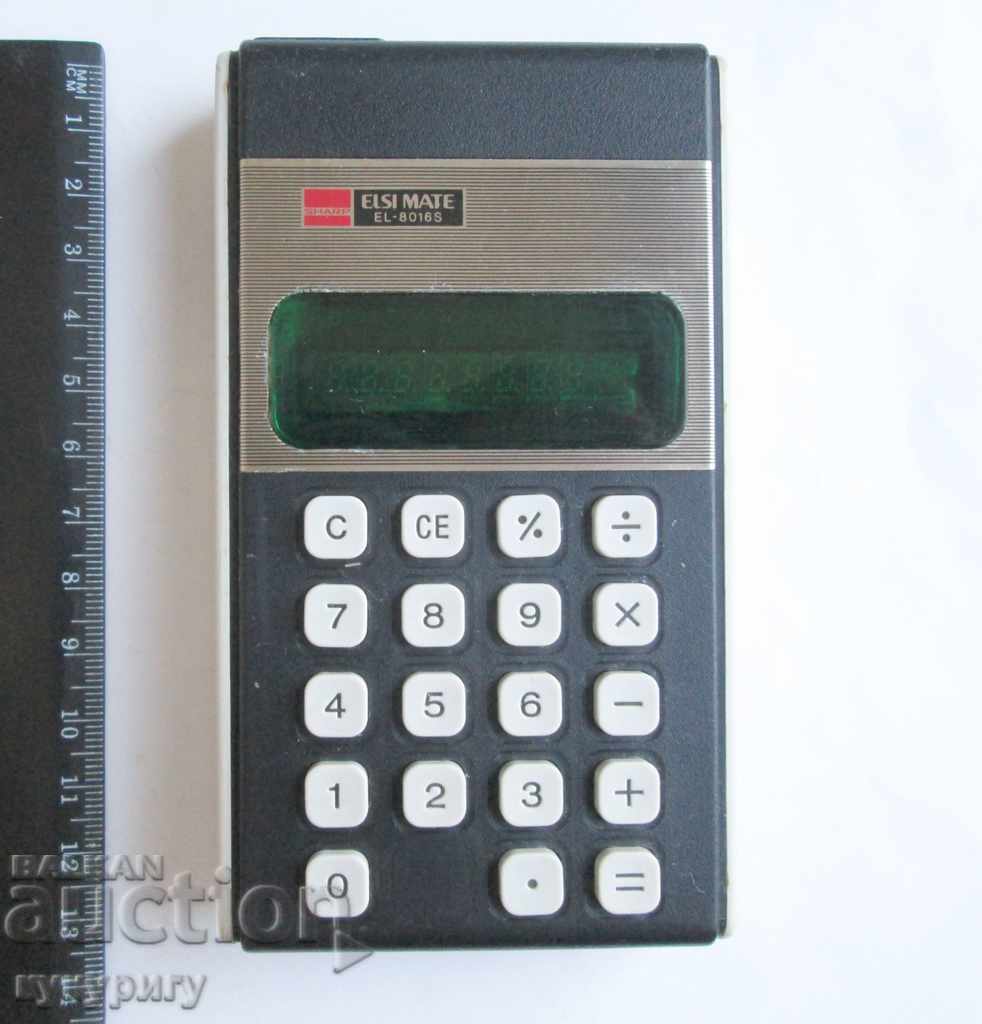 Auction Old collector's calculator SHARP ELSI MATE Auction Old collector's calculator SHARP ELSI MATE