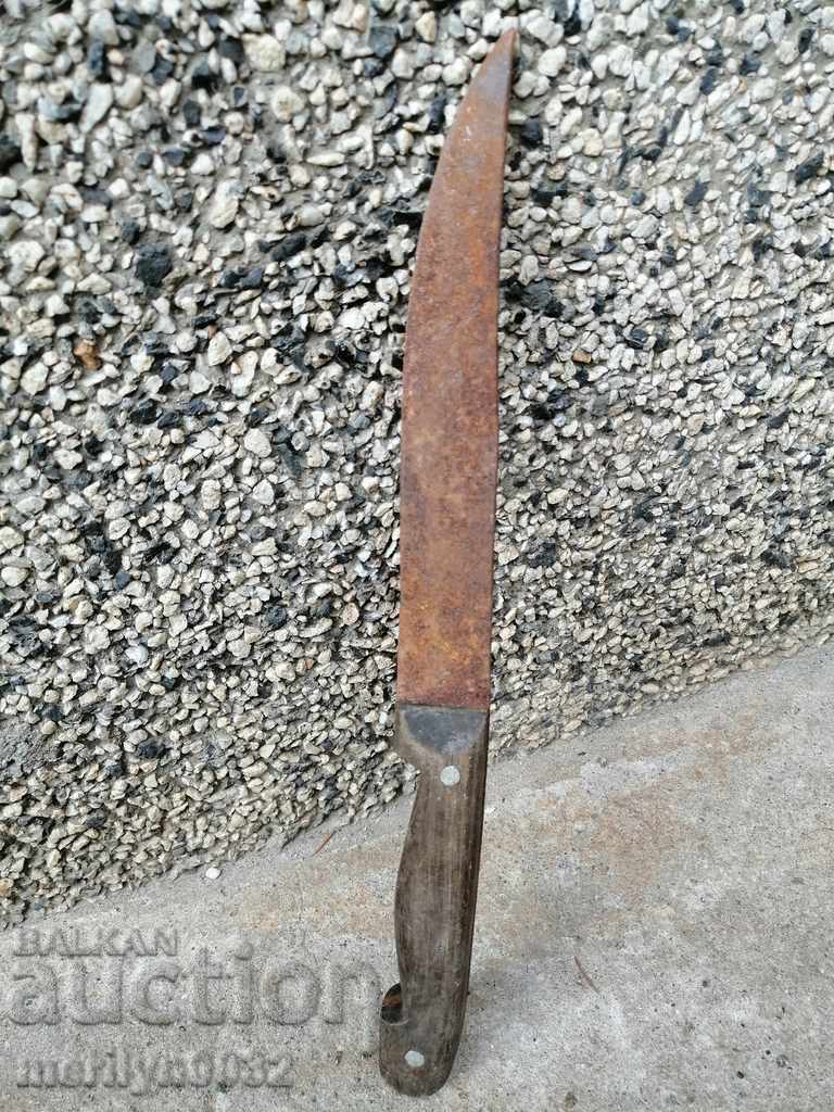 Old butcher knife without kana kama kulak - 6 Old butcher knife without kana kama kulak - 6