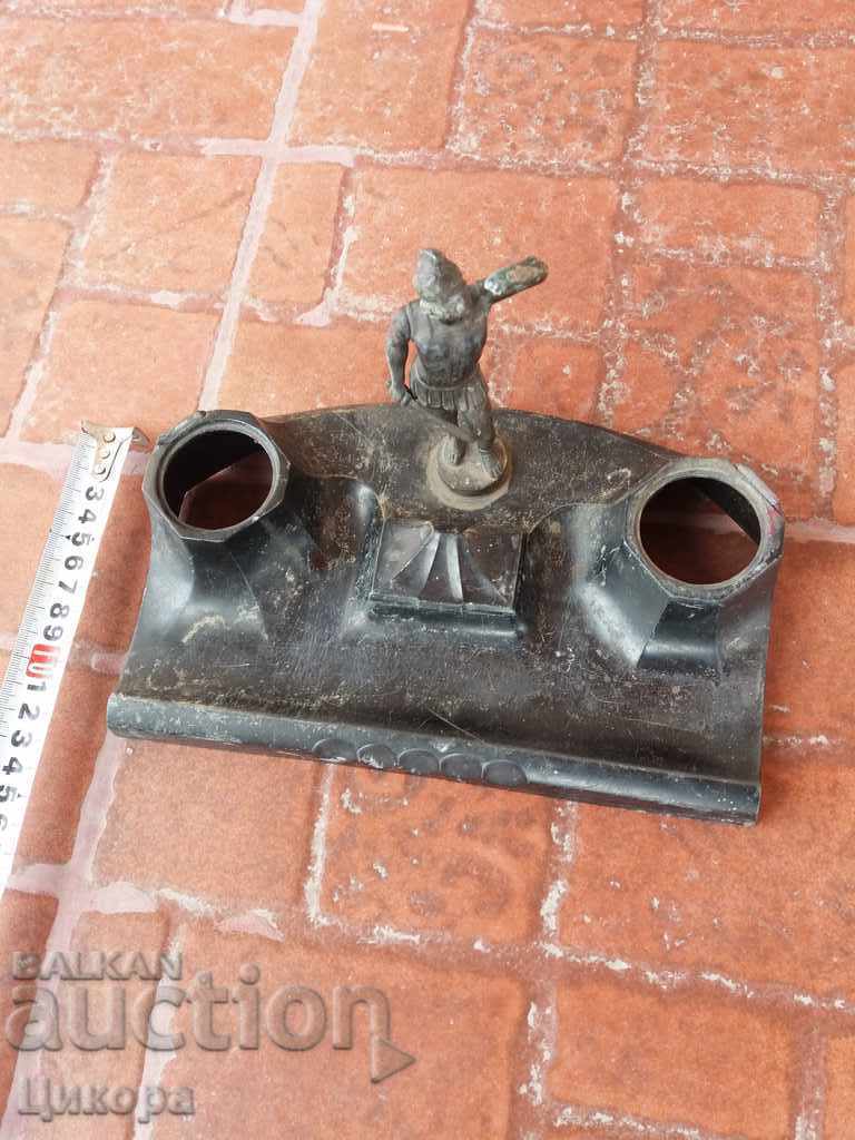 OLD METAL INKER FIGURE STATUTE ROME - 6