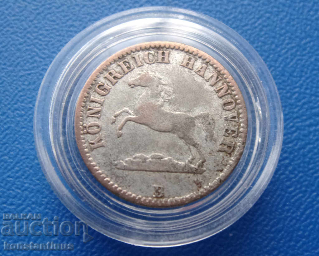 Hannover - Germany ½ Money 1858 In Silver Rare