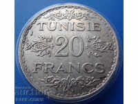 Tunisia 20 Francs 1934 Rare Original