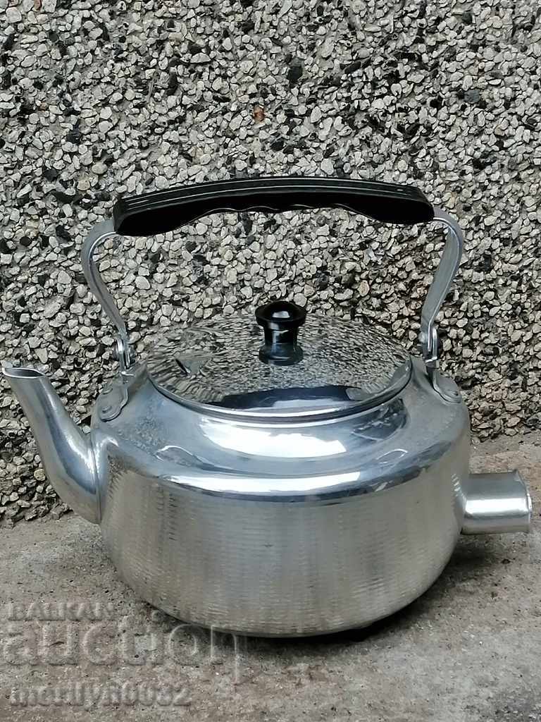 Соц. алуминиев ел. чайник 1983 година кафеник самовар СССР
