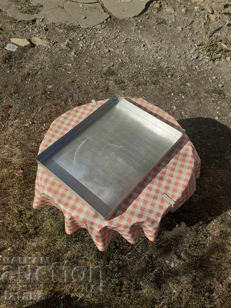 Old aluminum tray Old aluminum tray