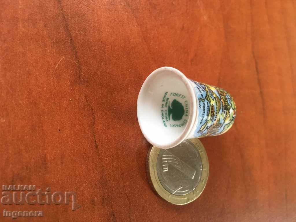 Thimble porcelain with price 5.00 BGN | € 2.56 Thimble porcelain with price 5.00 BGN | € 2.56