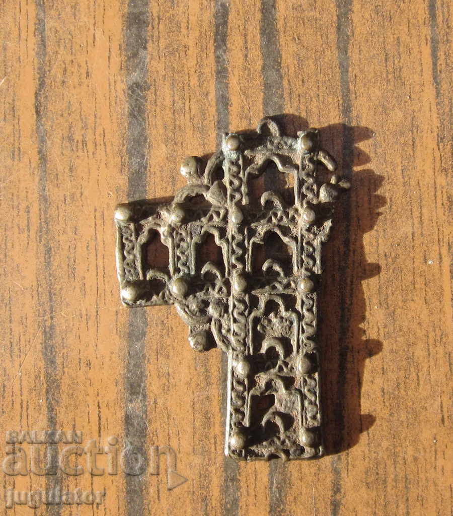 ancient Bulgarian Revival silver cross