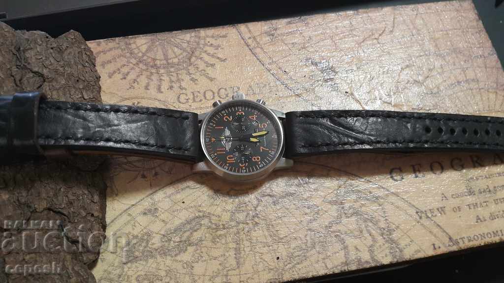 Curea de ceas din piele 22mm Piele naturală realizată manual 623 - 7 Curea de ceas din piele 22mm Piele naturală realizată manual 623 - 7