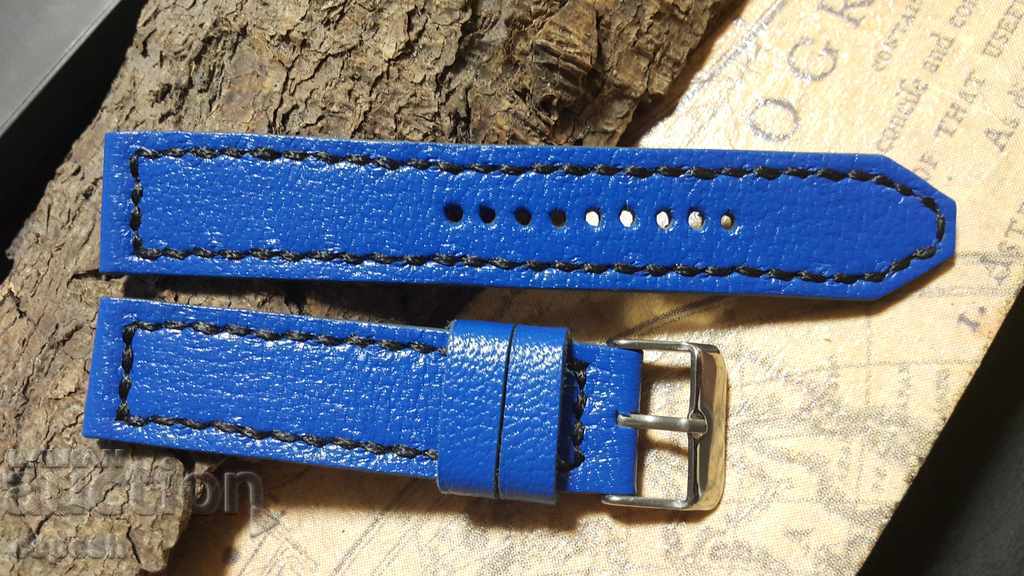 Leather watch strap 20mm Genuine leather by hand 520