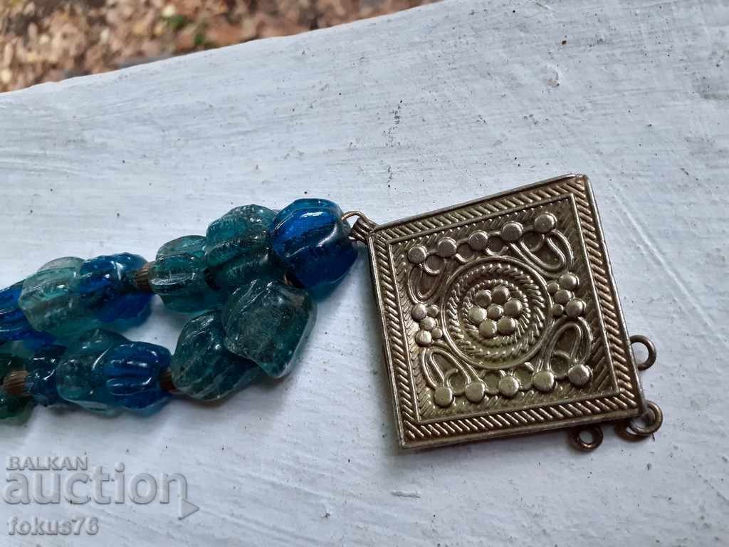 ANTIQUE ETHNO NECKLACE MUSCA GLASS NECKLACE NECKLACE WEAR JEWELERY - 7 ANTIQUE ETHNO NECKLACE MUSCA GLASS NECKLACE NECKLACE WEAR JEWELERY - 7