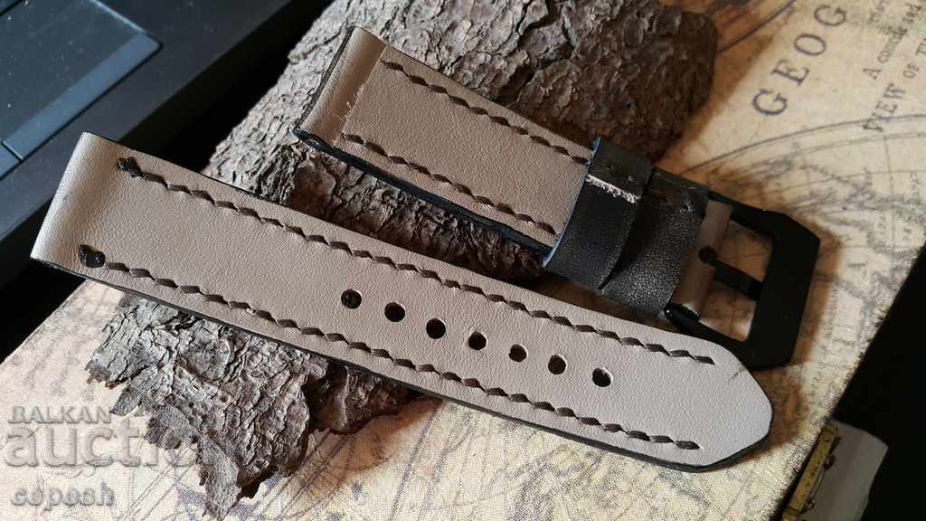 Δερμάτινο λουράκι ρολογιού 24mm Γνήσιο δέρμα 613 - 6