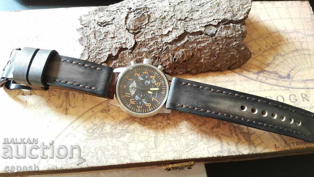 Δερμάτινο λουράκι ρολογιού 24mm Γνήσιο δέρμα 613 - 7