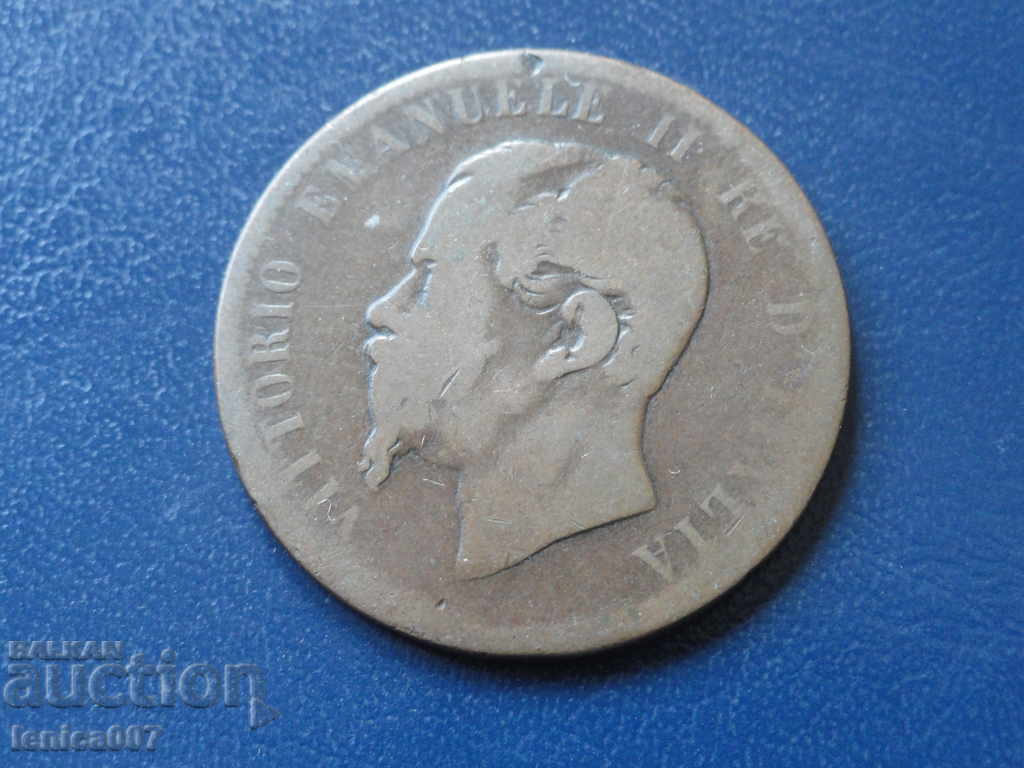 Auction Italy 1866 - 10 centezim '' T '' Auction Italy 1866 - 10 centezim '' T ''