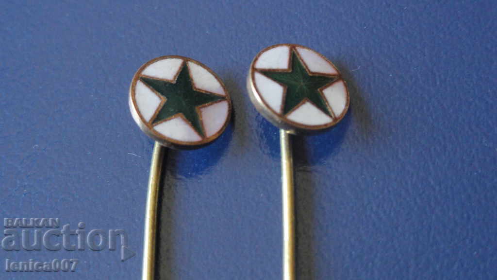 Badges (2 pieces) enamel