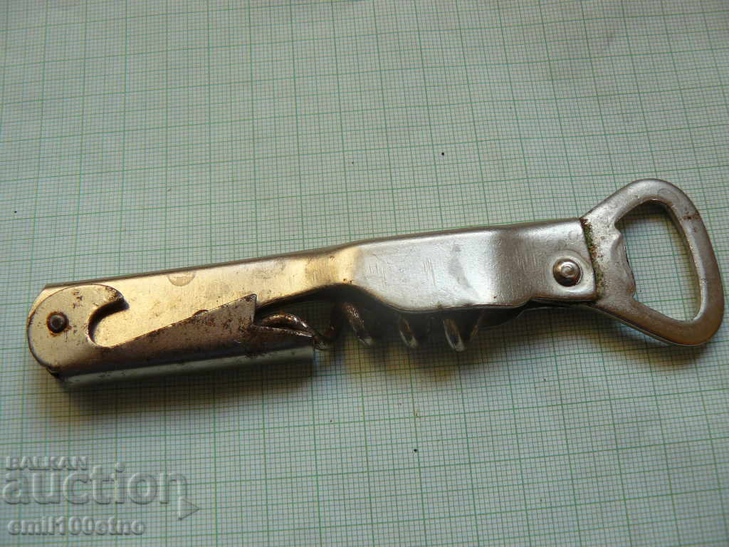 Auction Old opener with corkscrew Zagorka Auction Old opener with corkscrew Zagorka