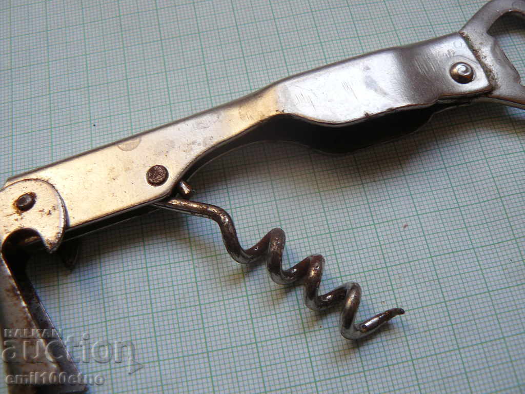 Delivery of Old opener with corkscrew Zagorka Delivery of Old opener with corkscrew Zagorka