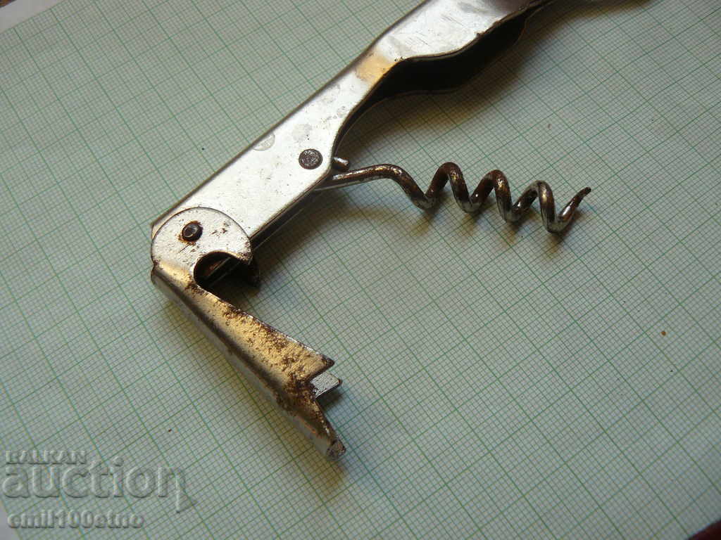 Old opener with corkscrew Zagorka - 5 Old opener with corkscrew Zagorka - 5