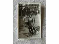 TWO ON THE SWING 1957 PHOTO