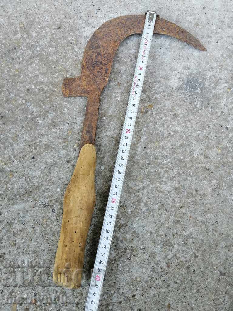 Old hand forged hammer, wrought iron blade - 6 Old hand forged hammer, wrought iron blade - 6