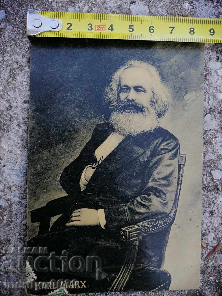Delivery of Postcard Karl Marx 1909 photo photography Delivery of Postcard Karl Marx 1909 photo photography