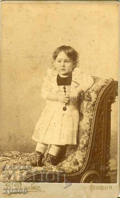 OLD PHOTOGRAPH - CARDBOARD - V. VALEBENI - SOFIA - M0645 OLD PHOTOGRAPH - CARDBOARD - V. VALEBENI - SOFIA - M0645