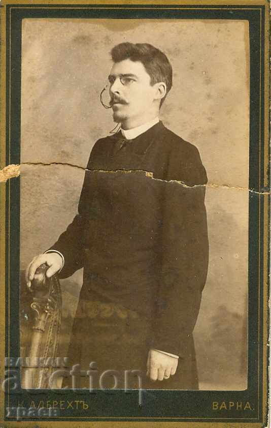 FOTO VECHE - CARTON - CARLO ALBRECHT VARNA 1889 - M0756