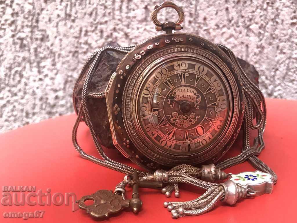 Джобен часовник на големия майстор William Clarke от 1750 г.