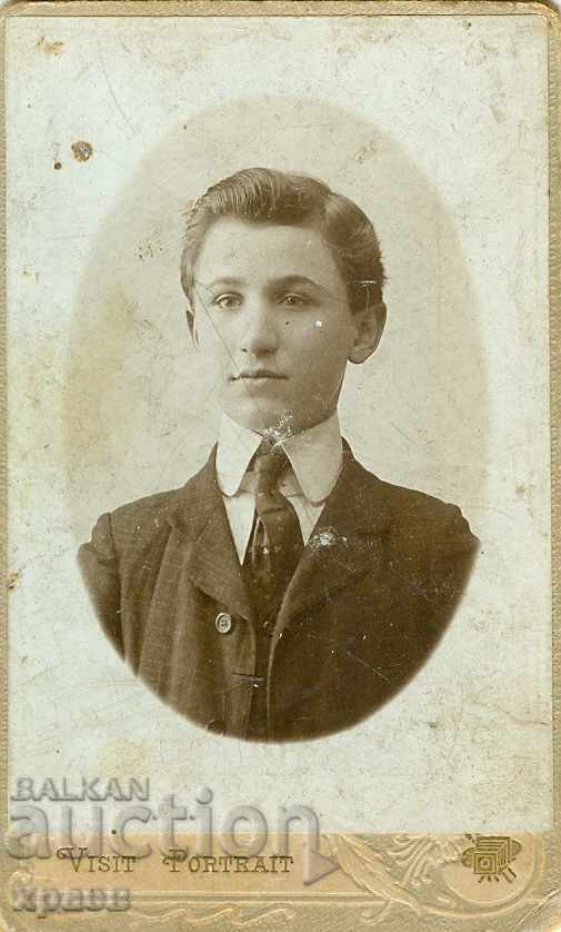 СТАРА ФОТОГРАФИЯ - КАРТОН -РУСКИ ФОТОГРАФ КОГАН СЛИВЕН М0820