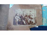 Photo Officers and civilians Sofia 1895 Cardboard
