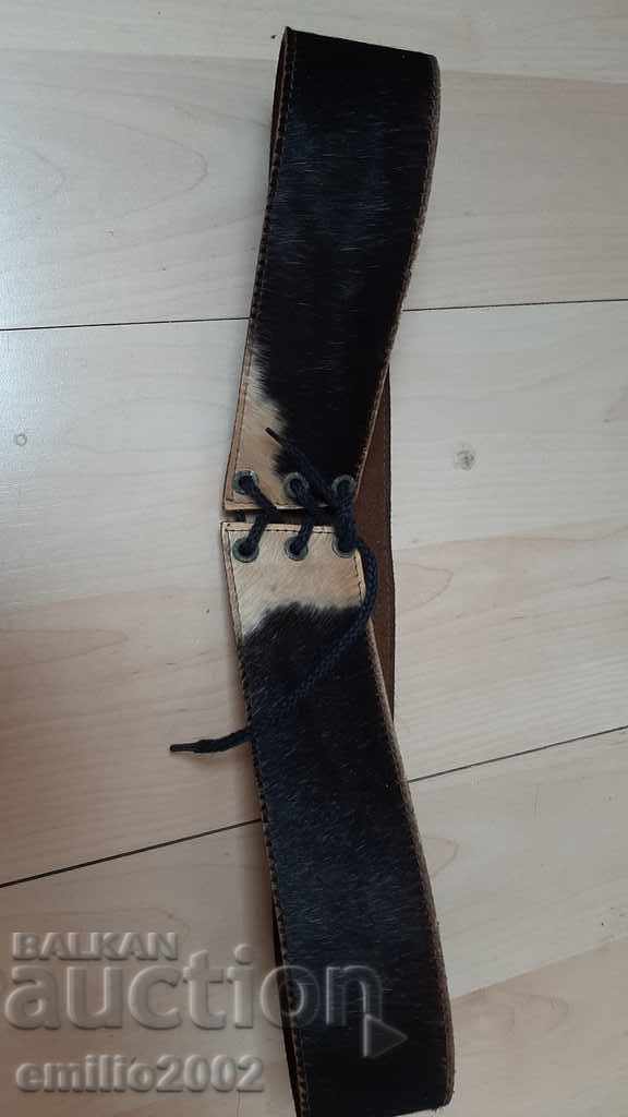 Bavarian women's leather belt