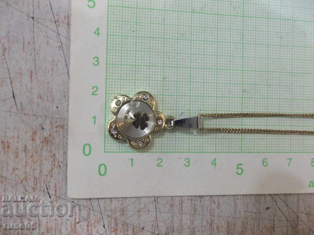 Chain with pendant "Clover" with stones imitation jewelry with price 10.00 BGN | € 5.11 Chain with pendant "Clover" with stones imitation jewelry with price 10.00 BGN | € 5.11