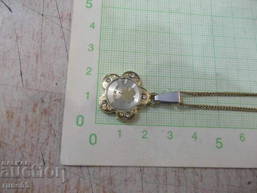 Delivery of Chain with pendant "Clover" with stones imitation jewelry Delivery of Chain with pendant "Clover" with stones imitation jewelry