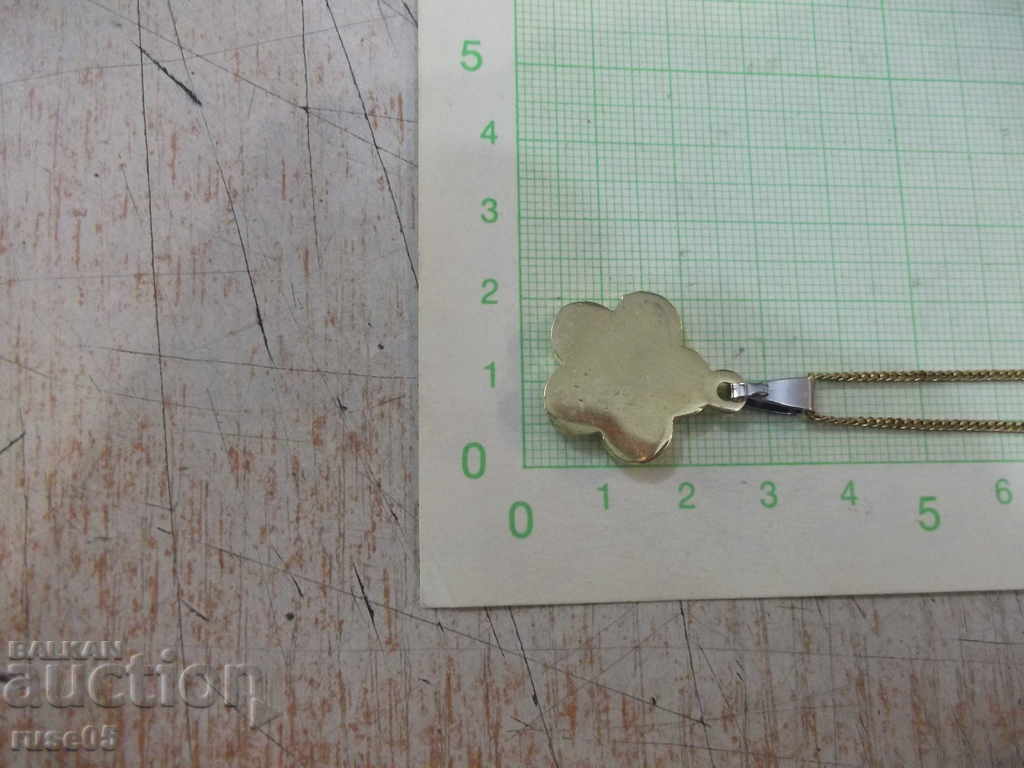 Chain with pendant "Clover" with stones imitation jewelry - 6 Chain with pendant "Clover" with stones imitation jewelry - 6