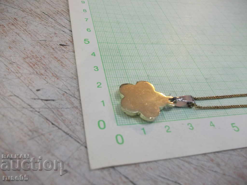 Chain with pendant "Clover" with stones imitation jewelry - 7 Chain with pendant "Clover" with stones imitation jewelry - 7