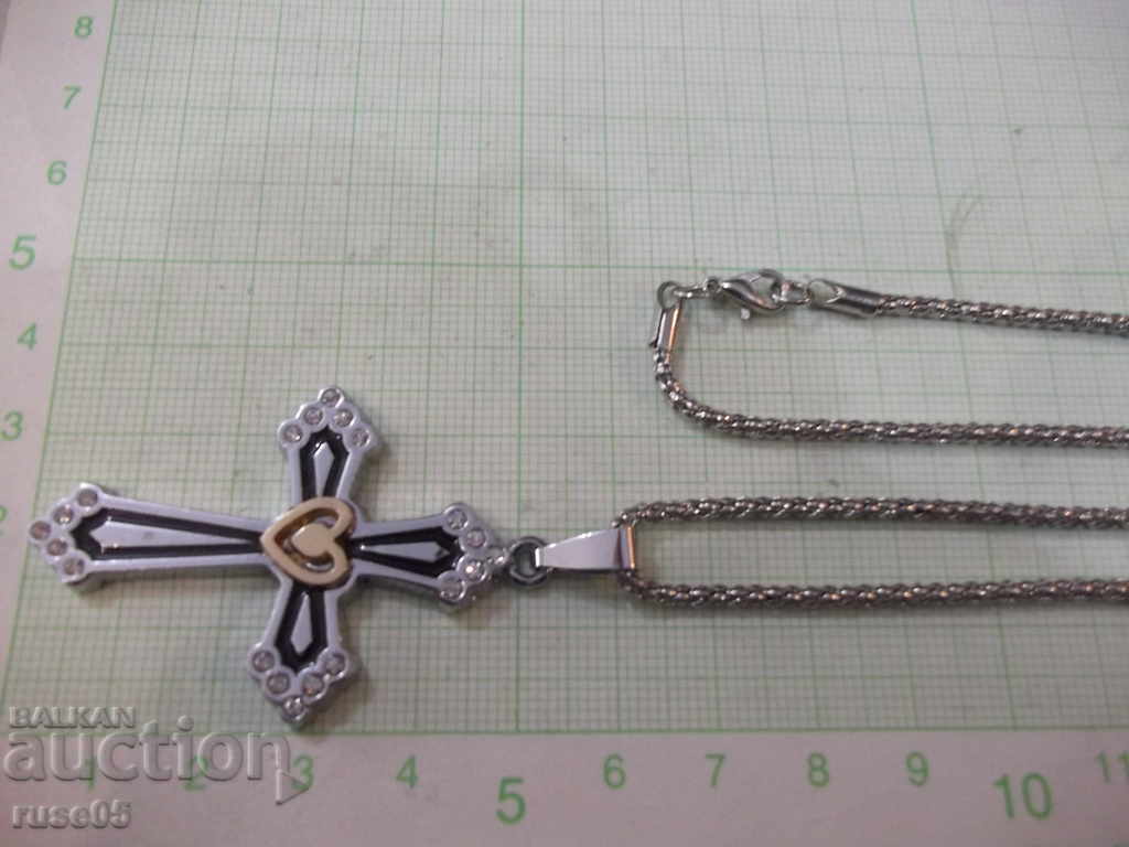 Chain with cross imitation jewelry - 1 with price 12.00 BGN | € 6.14 Chain with cross imitation jewelry - 1 with price 12.00 BGN | € 6.14