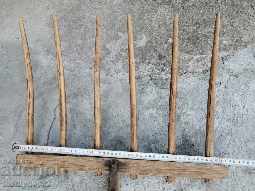 Стара вила, инструмент дървения - 5 Стара вила, инструмент дървения - 5