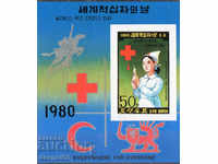 1980. Sev. Coreea. Ziua Mondială a Crucii Roșii. Block.