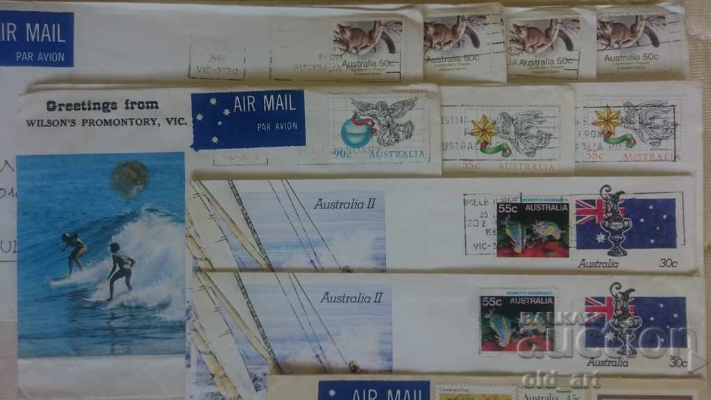 Mailing envelopes - Travelled, Australia with price 3.00 BGN | € 1.53 Mailing envelopes - Travelled, Australia with price 3.00 BGN | € 1.53
